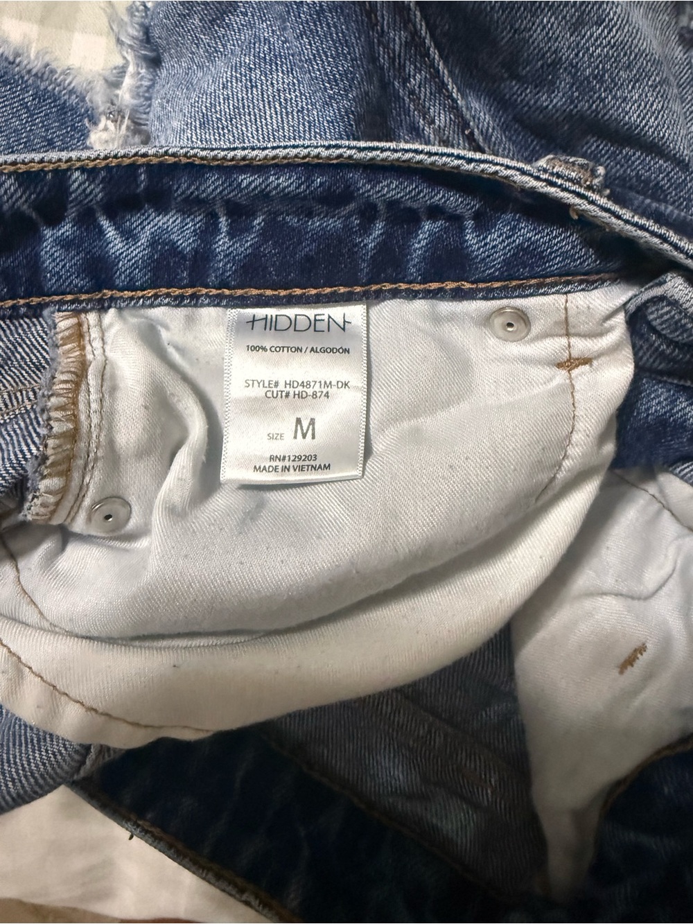 HIDDEN Women's Blue Denim Jean Shorts - Classic High-Rise